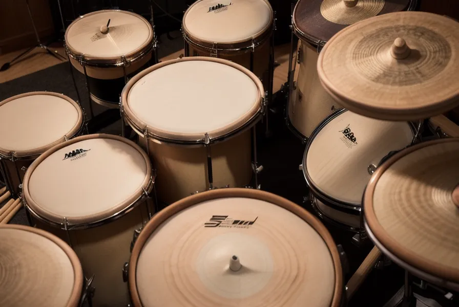 iPad mit Online-Musikschule-Kurs am Drum-Rack während einer Übungssession als Schlagzeug-Wiedereinsteiger