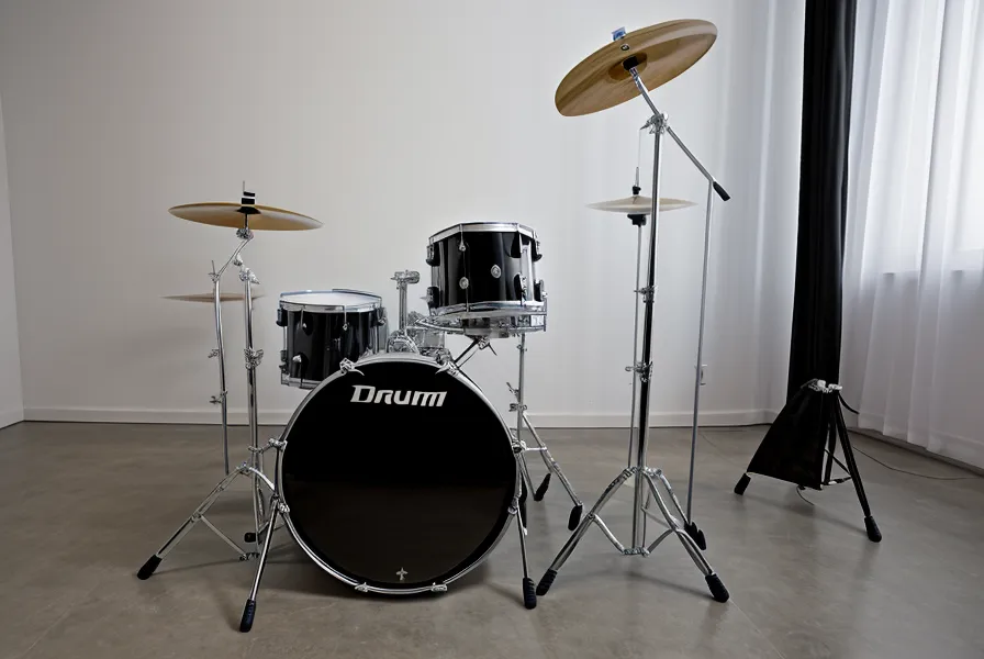 Ein hochwertiger Schlagzeughocker neben einem E-Drum Set für bessere Ergonomie
