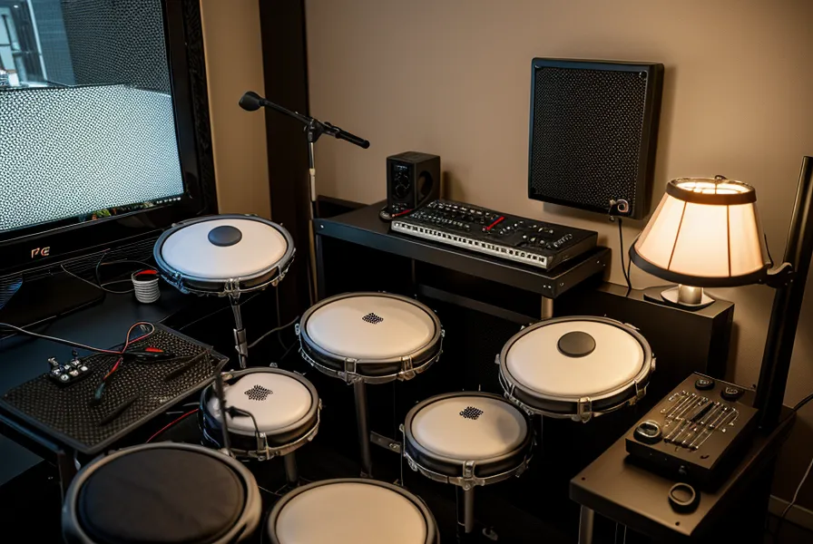 PDX-12 Snare Drum Pad am E-Drum-Set als Ausgangspunkt für Rhythmus-Lernen ohne Noten im Online-Schlagzeugkurs