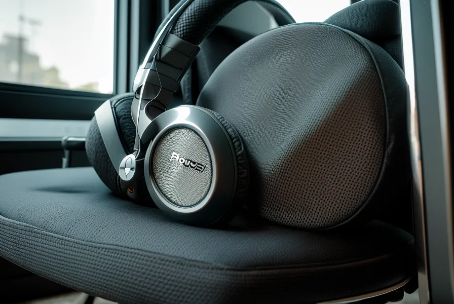 Kopfhörer und Mesh-Head Snare-Pad bereit für eine nächtliche Übungssession